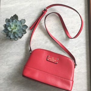 Kate Spade Crossbody Bag, Pebbled Red Leather